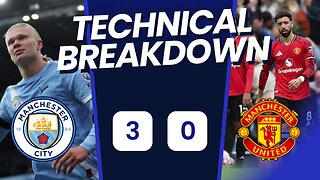 Haaland Scores Twice as Man City Beat Man Utd 3-0 | Premier League Highlights