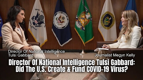 Director Of National Intelligence Tulsi Gabbard: Did The U.S. Create & Fund COVID-19 Virus?