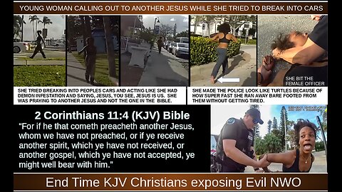 YOUNG WOMAN CALLING OUT TO ANOTHER JESUS WHILE SHE TRIED TO BREAK INTO CARS