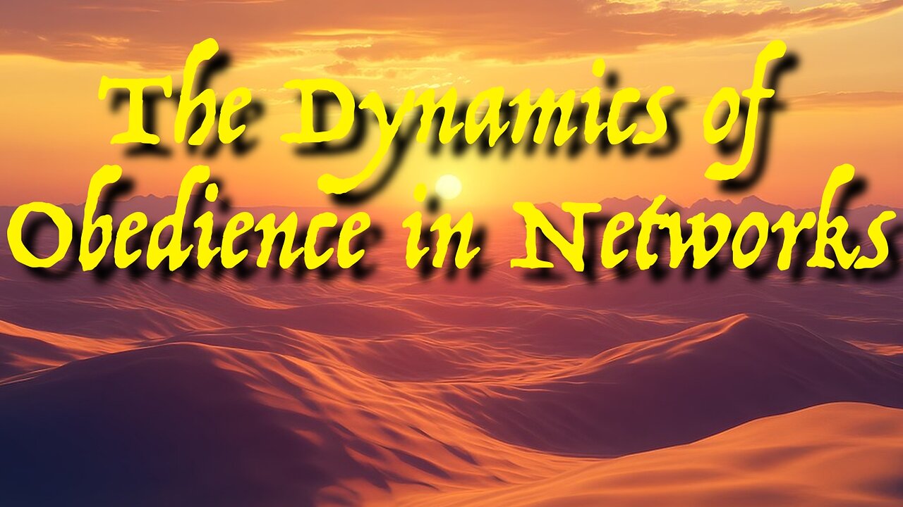 Psychological Structures 3 – The Dynamics of Obedience in Networks