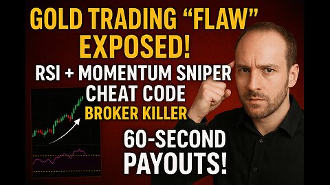 GOLD TRADING "FLAW" EXPOSED! RSI + Momentum Sniper Cheat Code (BROKER KILLER) 60-Second Payouts!