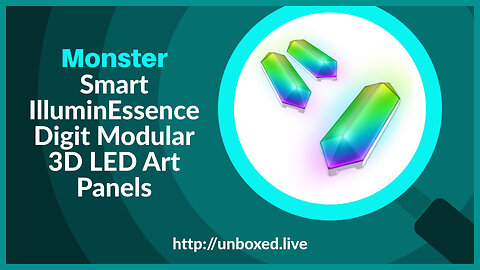 Monster Smart IlluminEssence Digit Modular 3D LED Art Panels - PLUGHITZ Live Unboxed