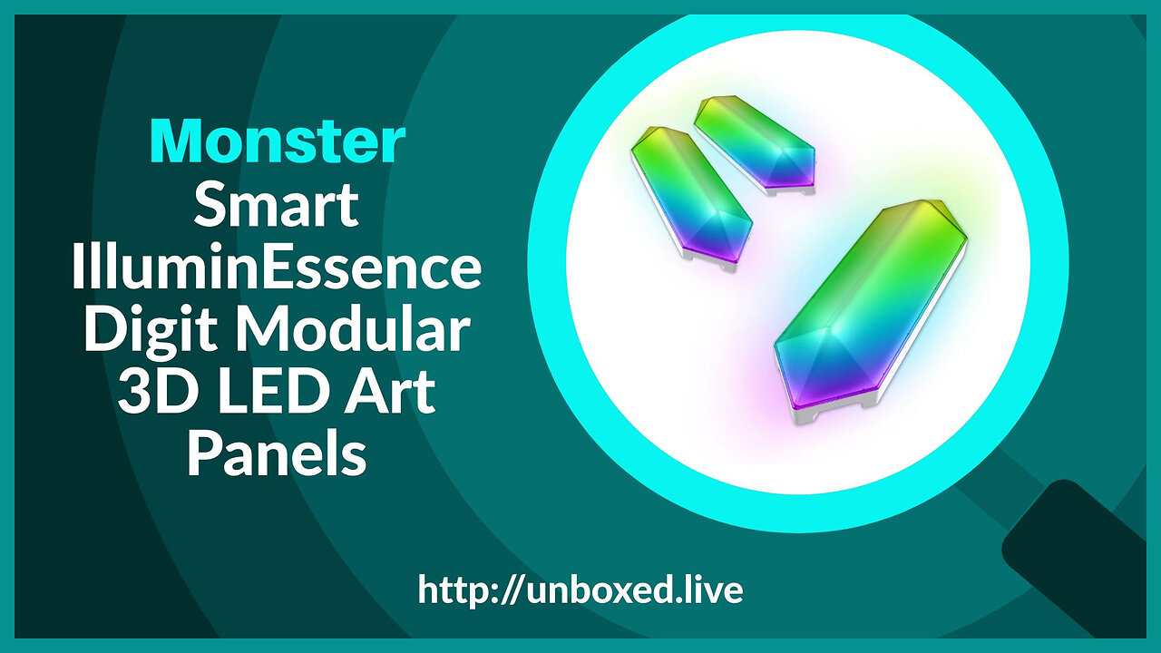 Monster Smart IlluminEssence Digit Modular 3D LED Art Panels - PLUGHITZ Live Unboxed