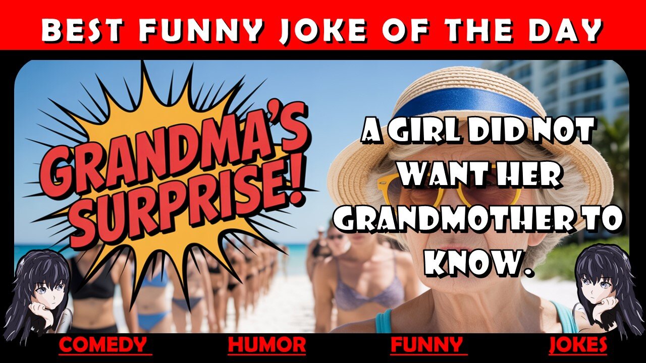 🤣 BEST JOKES OF THE DAY - She did not want her grandmother to know