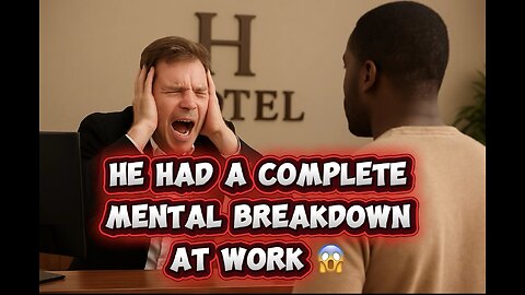 Hotel Worker Has a Total Breakdown in Front of a Customer.😱🫣