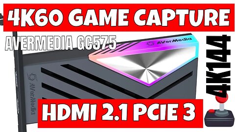 Avermedia LIVE Gamer 4K 2.1 GC575 HDMI 2.1 HDR VRR PCIe Streaming & Video Capture Card