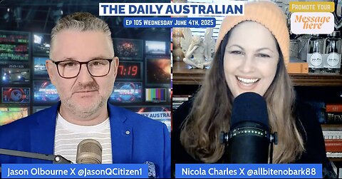 The Daily Australian Radio Show S2 Ep 105:Wed June 4th, 2025 With Jason Olbourne and Nicola Charles