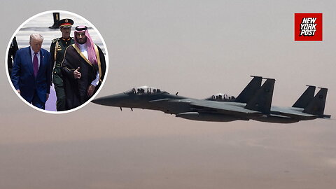 President Trump received a dramatic fighter jet escort into Saudi Arabia on Air Force One