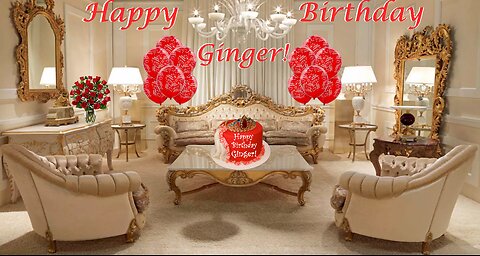 Happy Birthday 3D - Happy Birthday Ginger - Happy Birthday To You - Happy Birthday Song Video Card