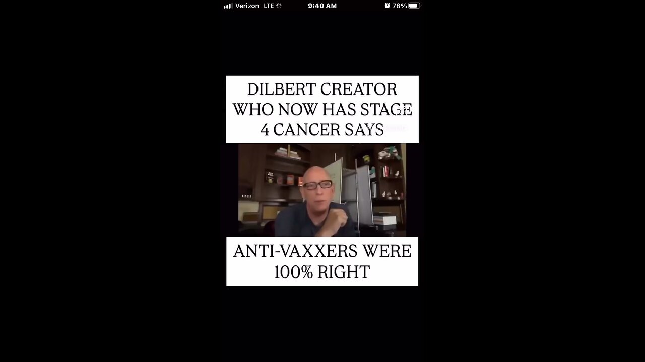 “Anti-vaxxers were right. I got vaxxed & regret it.” — Scott Adams