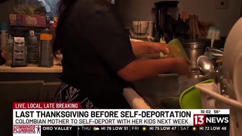 Family here illegally 3 years. Husband detained, then wife packs the bags and self-deports