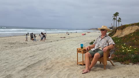 The Captain's View. Powerhouse Beach, Del Mar, California.