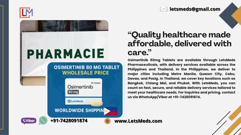 Osimertinib 80 mg Tablet Presyo Online Philippines