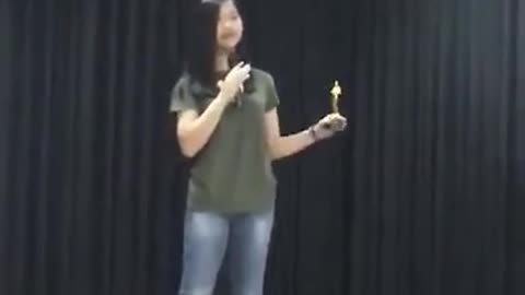 Melanie won best actess at her school film festival 5-10-25