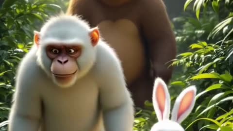 Monkeys eye got damaged 👁 || Animation video || Story ai || Ai Story || Viral Story