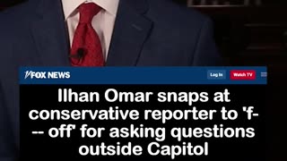 Ilhan Omar Snaps and Swears at Reporter for Asking Question