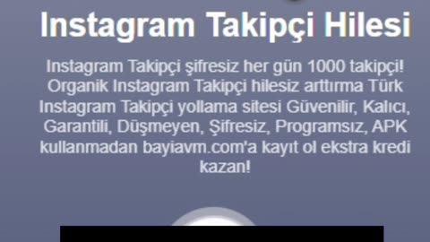 Instagram Takipçi Hilesi - Ücretsiz 2025