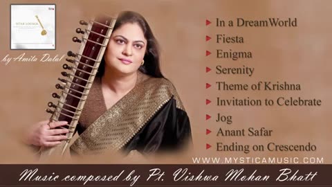 Sitar Instrumental- Fusion Music- Sitar Lounge- Amita Dalal