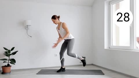 10 Minute Standing Cardio Fat Burn – No Equipment, No Repeats