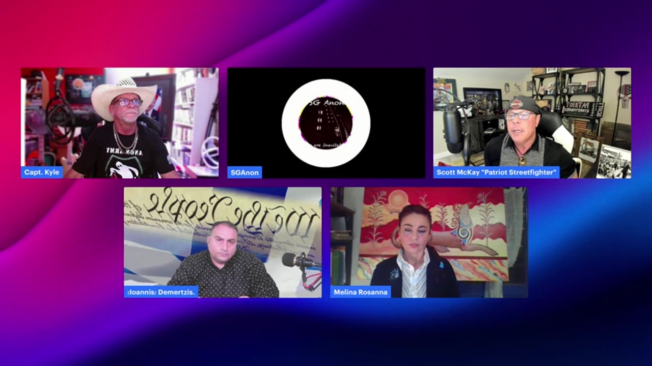 Crimes Against Humanity Roundtable w SGAnon, CaptKyle, Scott McKay, Ioannis & Melina from Greece.