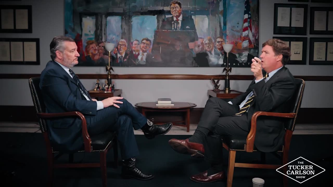 Tucker talks to Senator Ted Cruz demands regime change in Iran.