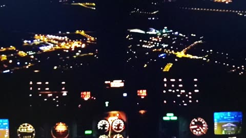 Saab 340-Night Landing