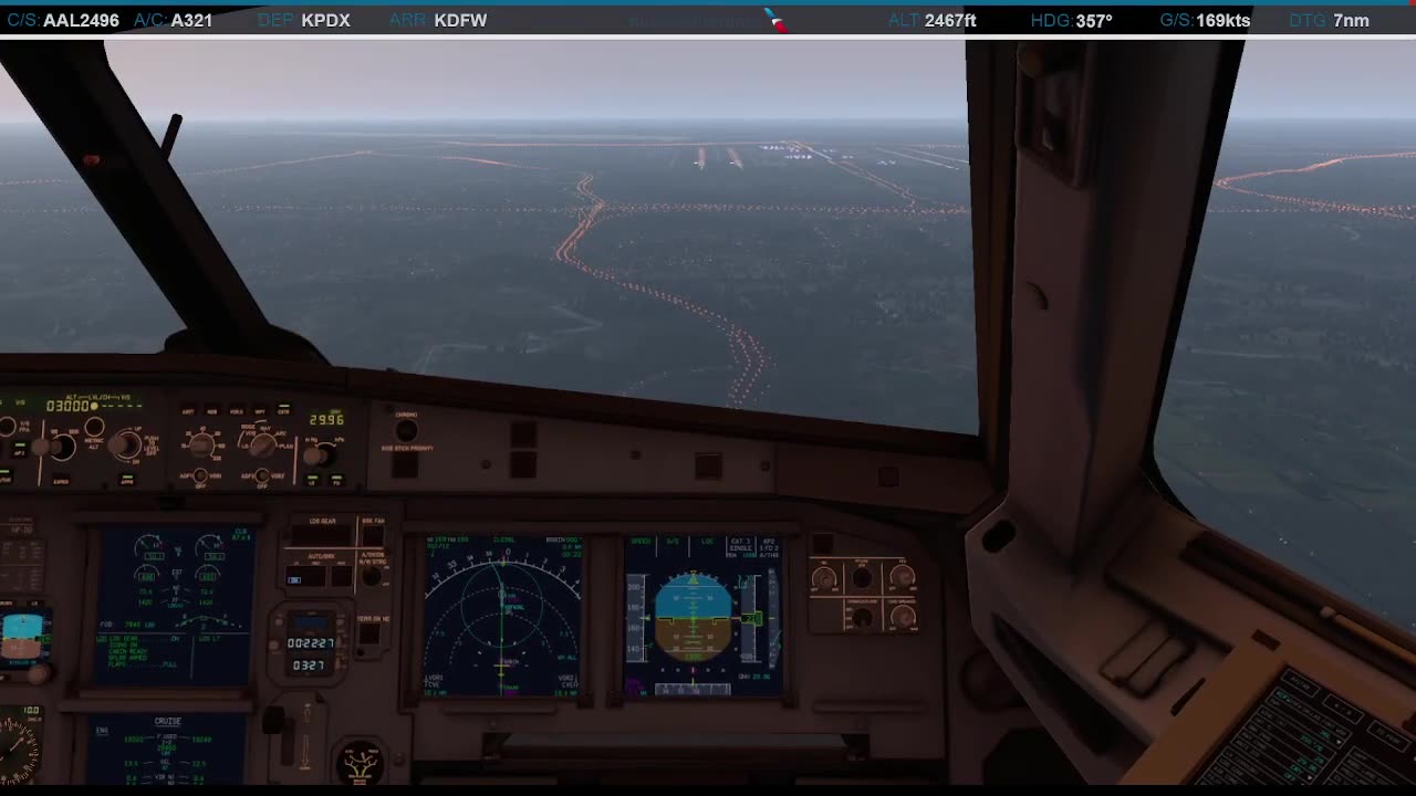 Landing in Dallas/Ft. Worth (KDFW)