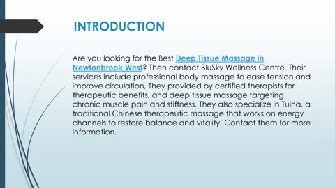 Best Deep Tissue Massage in Newtonbrook West