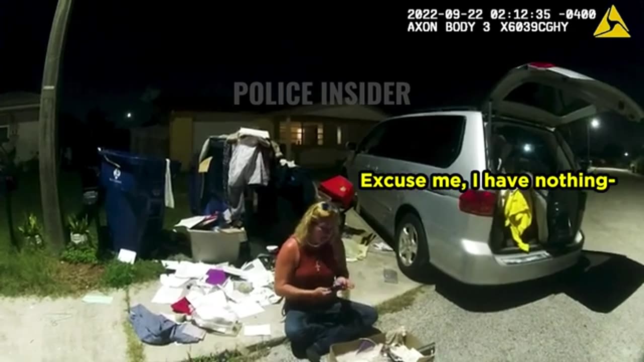 Woman Acts Tough With Police, Regrets Instantly