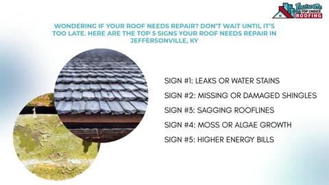 5 Signs Your Roof Needs Repair – Jeffersonville, KY