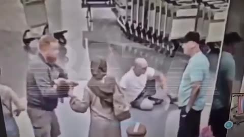 Zionist Jew filth attacking an Iranian child at airport