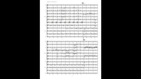 Juaquín Turina– Paseo noturno (Evening Stroll) (Brass Octet + 2 Piccolos & 2 Flutes)