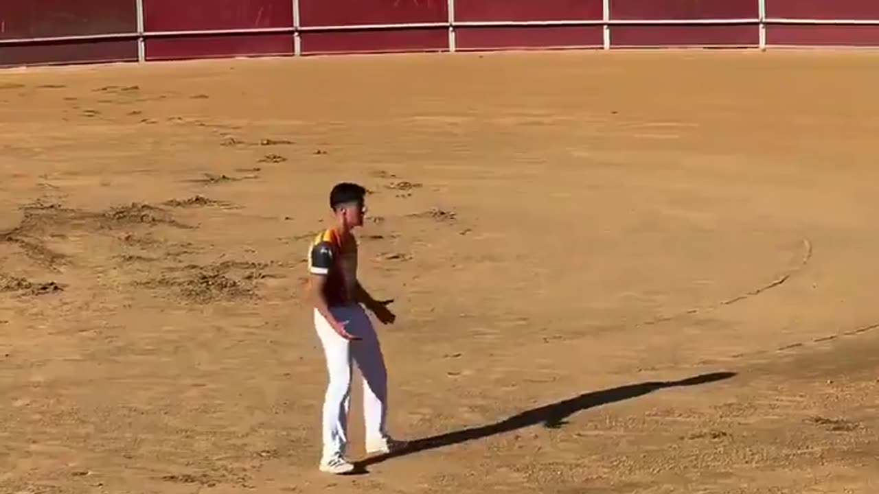 🤯🏃‍♂️ Watch Him Backflip While A Bull Charges! | FeedMyCuriosity