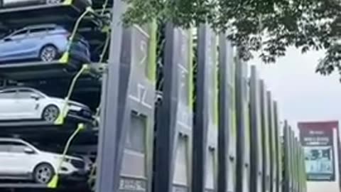 Chinese solution to parking in the city