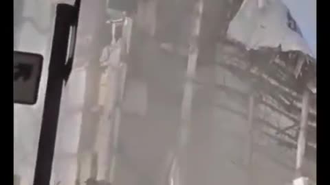 "Hundreds of people were evacuated on Friday after part of a building earmarked