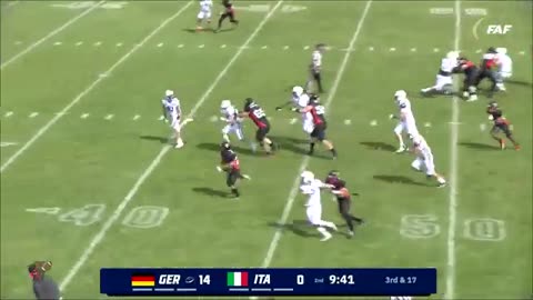 GERMANY X ITALY - IFAF EUROPEAN U19 AMERICAN FOOTBALL CHAMPIONSHIP - Game Highlights