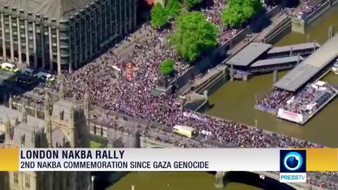 Thousands march in London, marking 77 years since Nakba