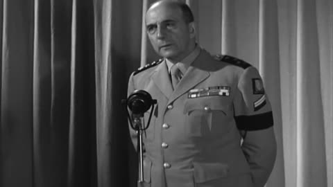 FRENCH GENERAL JEAN... - FRENCH GENERAL JEAN DE LATTRE DE TASSIGNY, MAKES STATEMENT O - 111-adc-9160