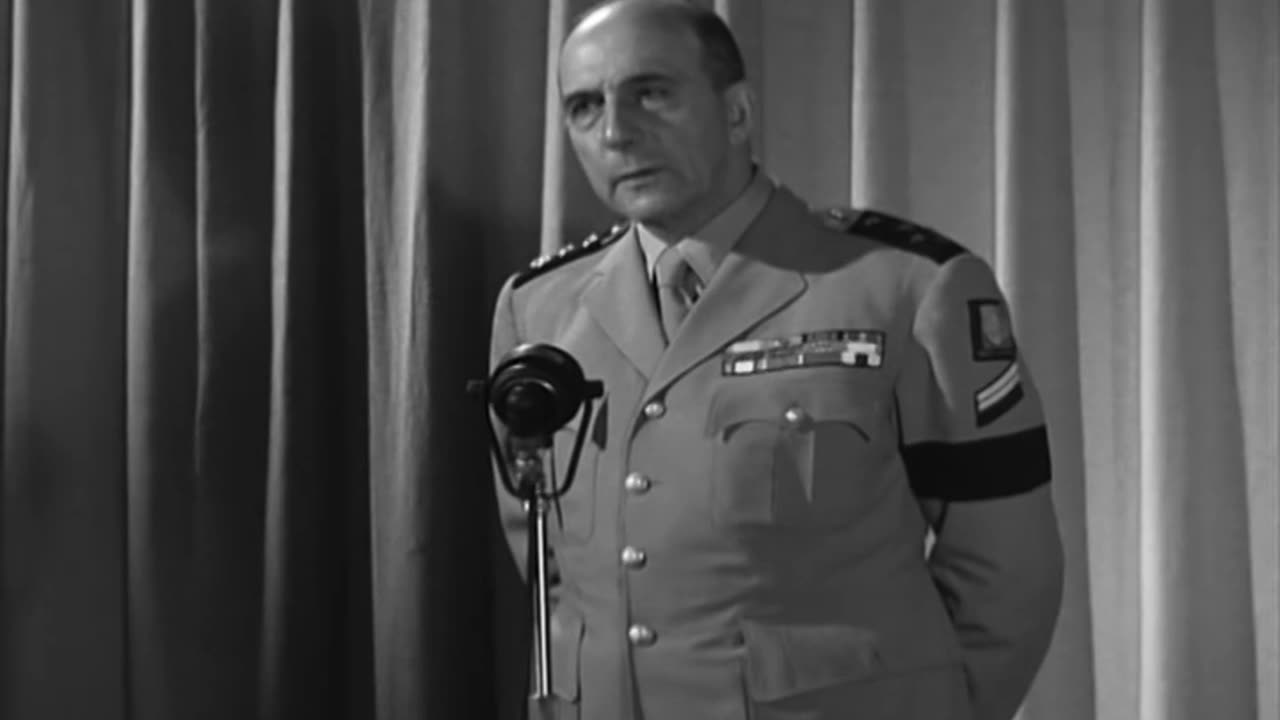 FRENCH GENERAL JEAN... - FRENCH GENERAL JEAN DE LATTRE DE TASSIGNY, MAKES STATEMENT O - 111-adc-9160