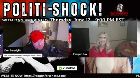 POLITI-SHOCK! "DROP THE HAMMER OF JUSTICE" W/ US Senate Candidate Reagan Box & Hollis Mahady