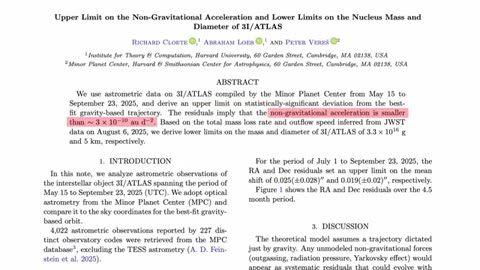Avi Loeb’s Bold Claims Examined — 3I/ATLAS Sparks New Criticism