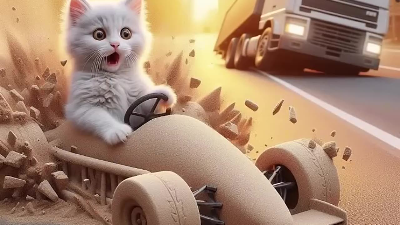 Abandoned Kitten Left on Beach by Boy