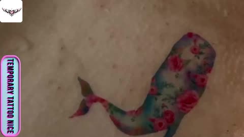 rumble Colorful whale#temporarytattoo #temporarytattoos #temporarytattosticker