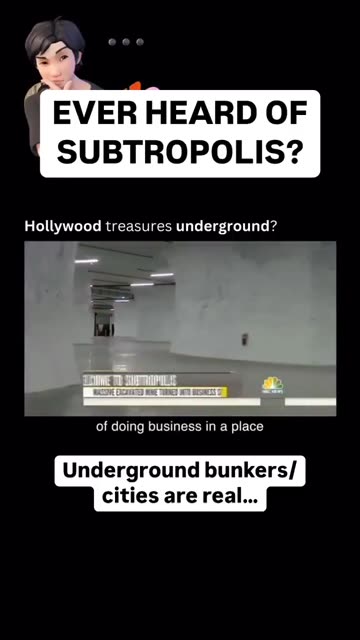 SUBTROPOLIS, A HUGE UNDERGROUND COMPLEX, IF THEY'RE SHOWING THIS, MUCH MORE IS KEPT SECRET