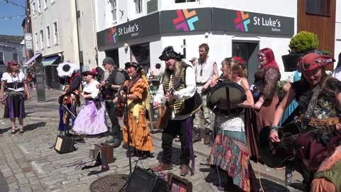 Plymouth Pirate weekend 17th May 2025 Pt 8 Pirates of Saint Piran Sea Shanties