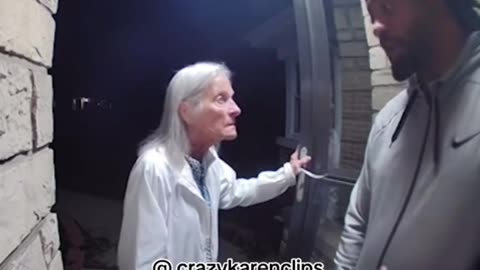 wholesome moment between 2 neighbors caught on doorbell camera