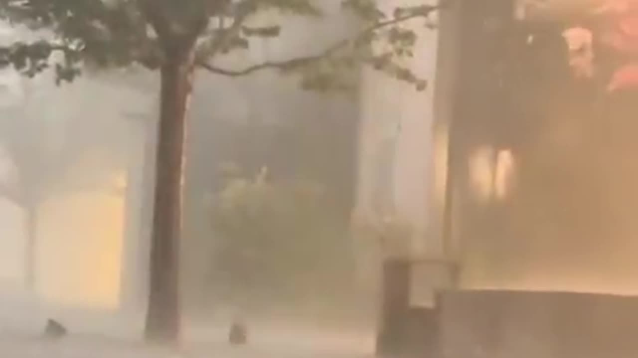 Beijing is currently experiencing heavy hail tonight.