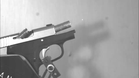 9x18mm Police Kahr P380 firing slow motion