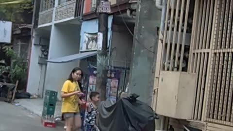 Typical Scene on Lt. Garcia Street in Paranaque City, Philippines