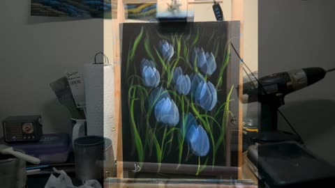 Blue Tulips Time-Lapse